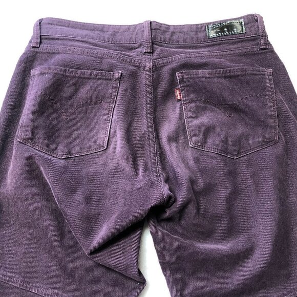 Levi's Plum Corduroy Skinny Pants 27 - Picture 2 of 7